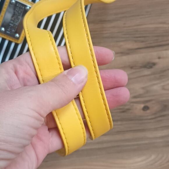 Large Kenneth Cole striped black and white tote bag - Picture 5 of 7